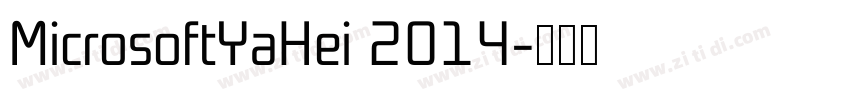 MicrosoftYaHei 2014字体转换